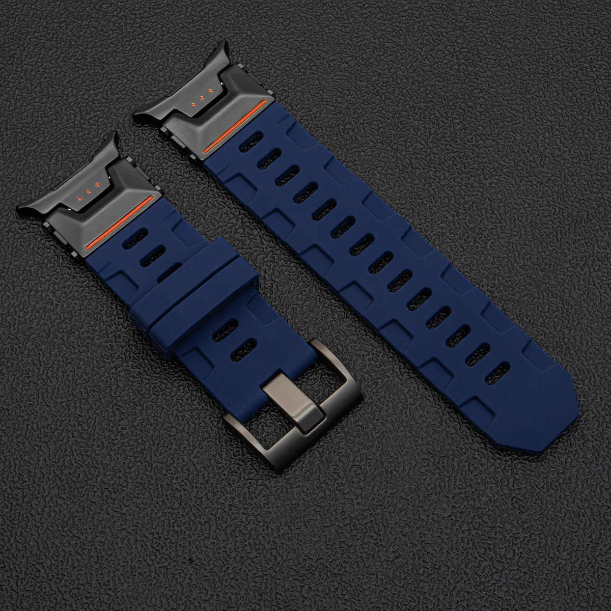 Soft Silicone Loop Strap for Samsung Galaxy Watch Ultra 47mm – Luxury Sports Band with Curved End for Men