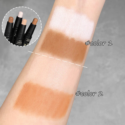 Double-Ended Dual-Purpose High-Light Trimming Stick – 3D Contour, Nose Shadow, Facial Shaping, Brightening & Trimming