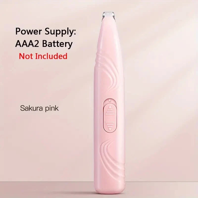 Pet Grooming Electric Clipper – Battery-Free Dog & Cat Hair Trimmer for Paws, Face, Eyes & Butt Hair Removal Tool