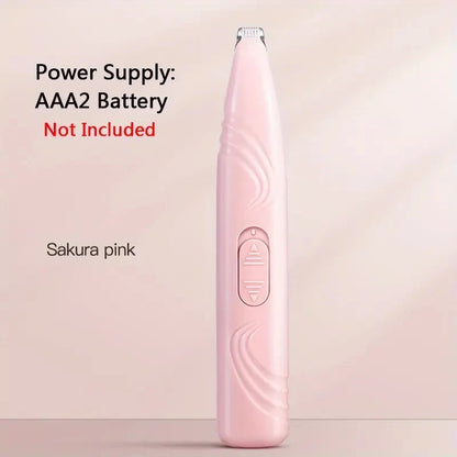 Pet Grooming Electric Clipper – Battery-Free Dog & Cat Hair Trimmer for Paws, Face, Eyes & Butt Hair Removal Tool