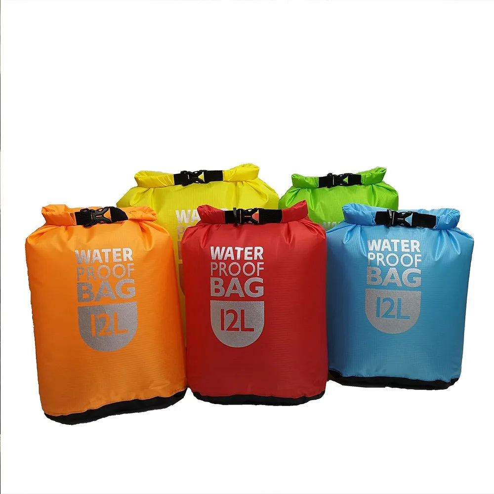 6L/12L Outdoor Dry Bag – Waterproof Sack for Fishing, Boating, Rafting, Kayaking, Floating Accessories