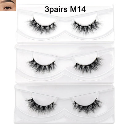 Visofree 13mm 3D Mink Eyelashes – Natural Long Handmade Cruelty-Free False Lashes for Makeup G04