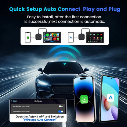 2025 Carlinkit AI Box LED – Android 13 Wireless CarPlay Adapter with Qualcomm 6115, 8-Core 64GB Smart TV Box for Netflix & IPTV
