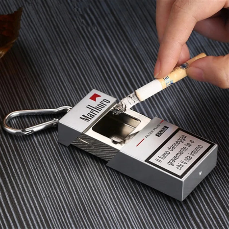Marlboro Creative Mini Ashtray - Portable Pocket Smoking & Storage Box