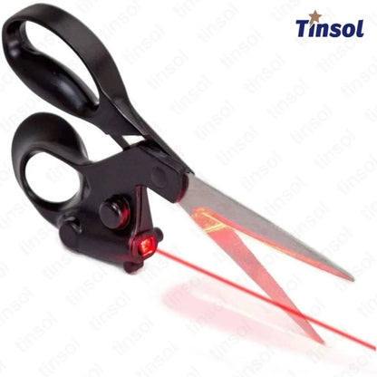 Laser Guided Sewing Scissors - Stainless Steel Precision Cutting Shears for Crafts & Sewing