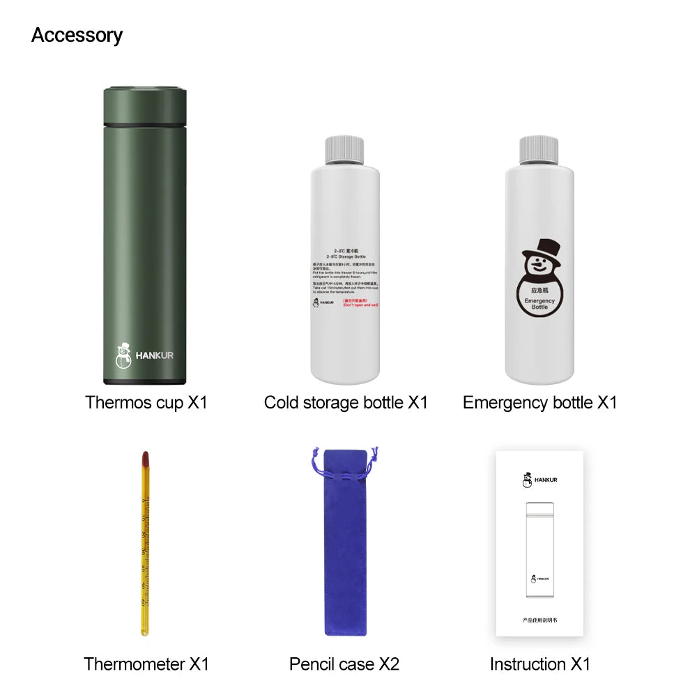 Portable Insulin Cooler Bottle – 36hrs Cooling Insulin Refrigerated Cup, Small Medicine Refrigerator for Drug Storage