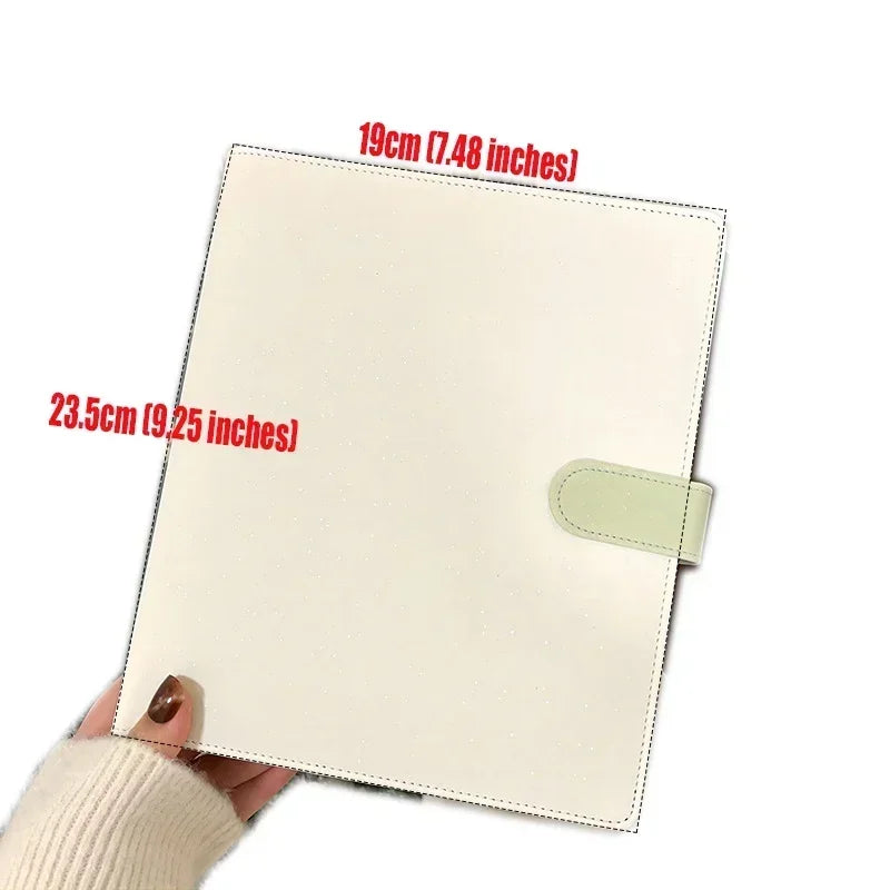 IFFVGX A5 Binder Photocard Holder - Kpop Idol Photo Album - Candy-Colored Collectible Card Storage Book - Kawaii Stationery