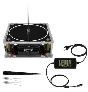 Music Tesla Coil Bluetooth/AUX – Dual Mode Music Box with Touchable Artificial Lightning, Audio Input for Science Experiments