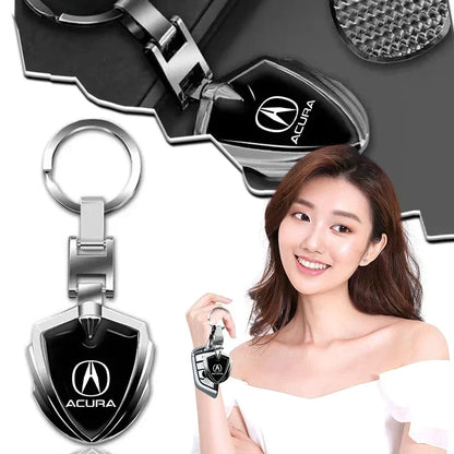 3D Metal Car Logo Keychain – Key Ring for Acura RDX, Integra, TLX, MDX, ZDX, RLX, TSX, RSX, NSX Accessories