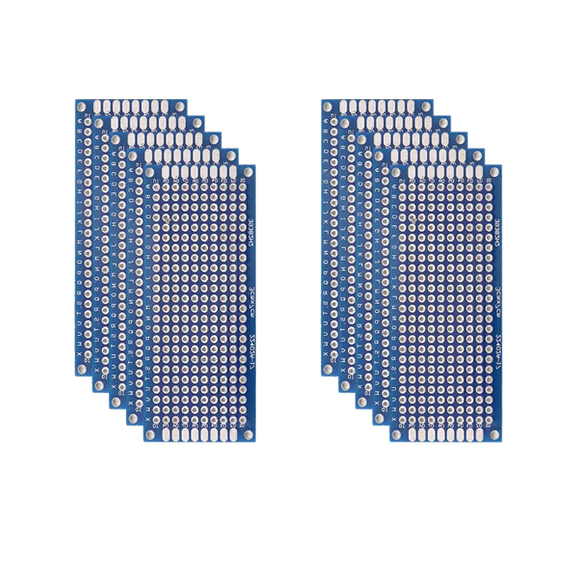 PCB Prototype Boards - Double Sided Blue Circuit Boards for DIY Soldering Projects 5-10PCS