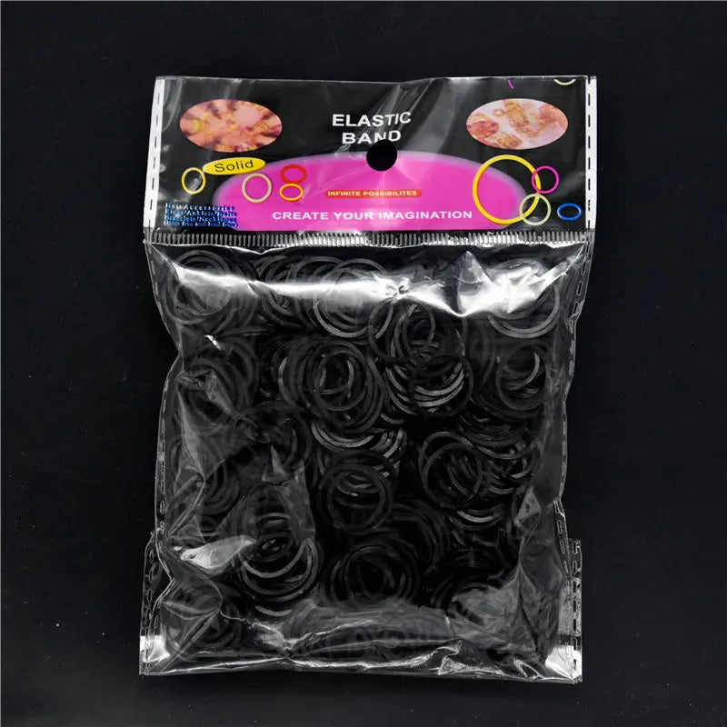 600 Colorful Rubber Loom Bands – DIY Elastic Bracelet Kit for Kids & Women Crafting