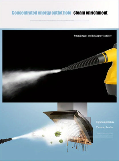 Handheld High-Temperature Steam Cleaner - Kitchen Range Hood, Bathroom & Car Cleaning Tool