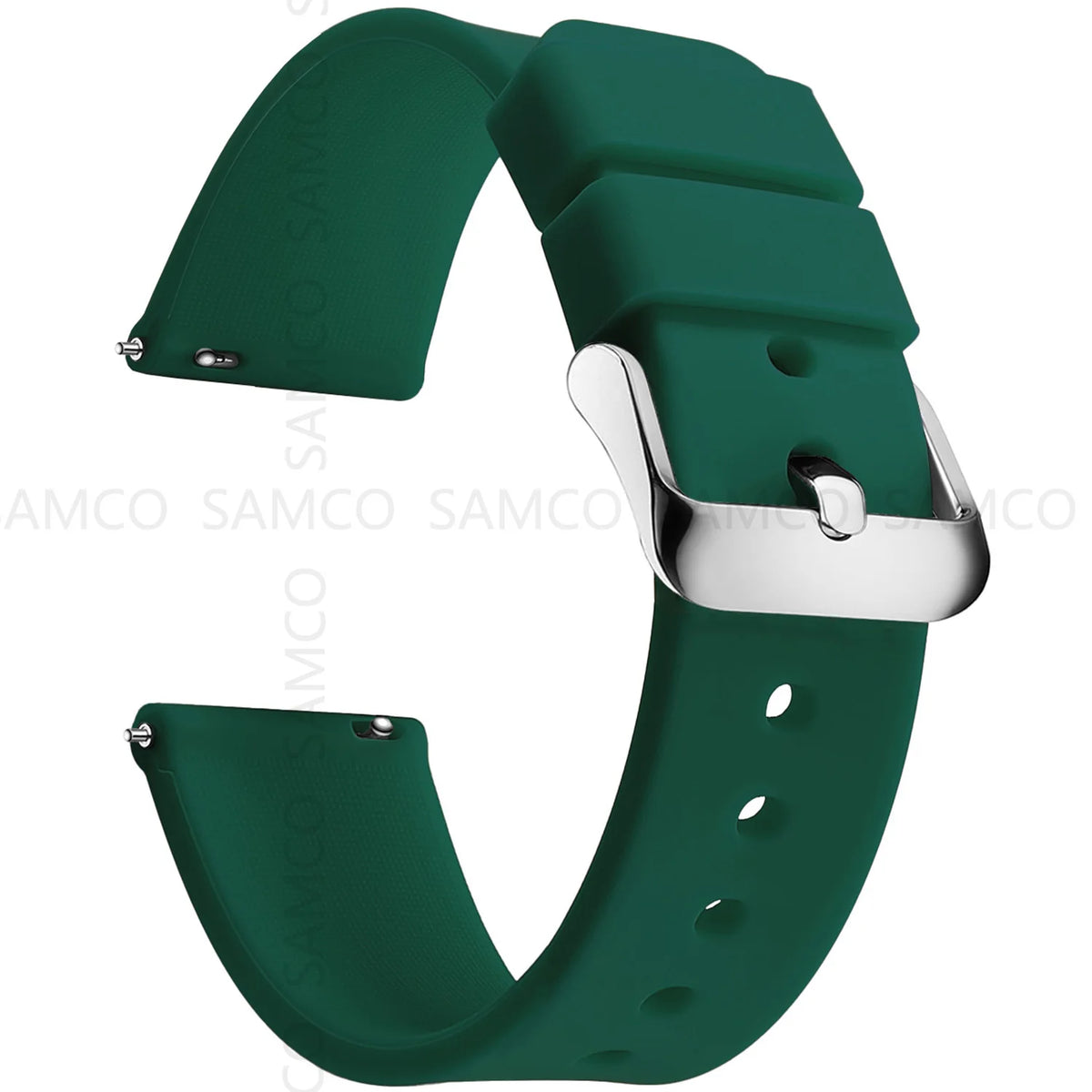 Silicone Quick Release Watch Bands 14–24mm for Samsung Galaxy, Garmin & Huawei - Soft Rubber Replacement Watch Straps
