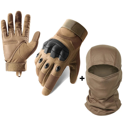 Moto Men’s Full Finger Motorcycle Gloves – Black Touchscreen Motorbike & Motocross Riding Protective Gear