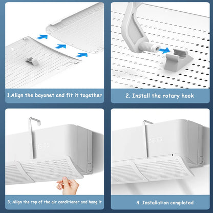 Universal Air Conditioning Windshield - Anti-Direct Blowing Wall-Mounted Air Outlet Baffle for Confinement of Cold Air