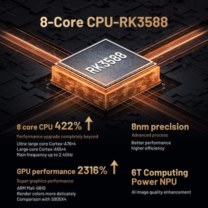 Kinhank Super Console X5 PRO – Retro Video Game Console RK3588, 8GB DDR4, 4TB HDD, 16,000+ Games, Plug & Play for PS2/PS1/SS/DC/N64