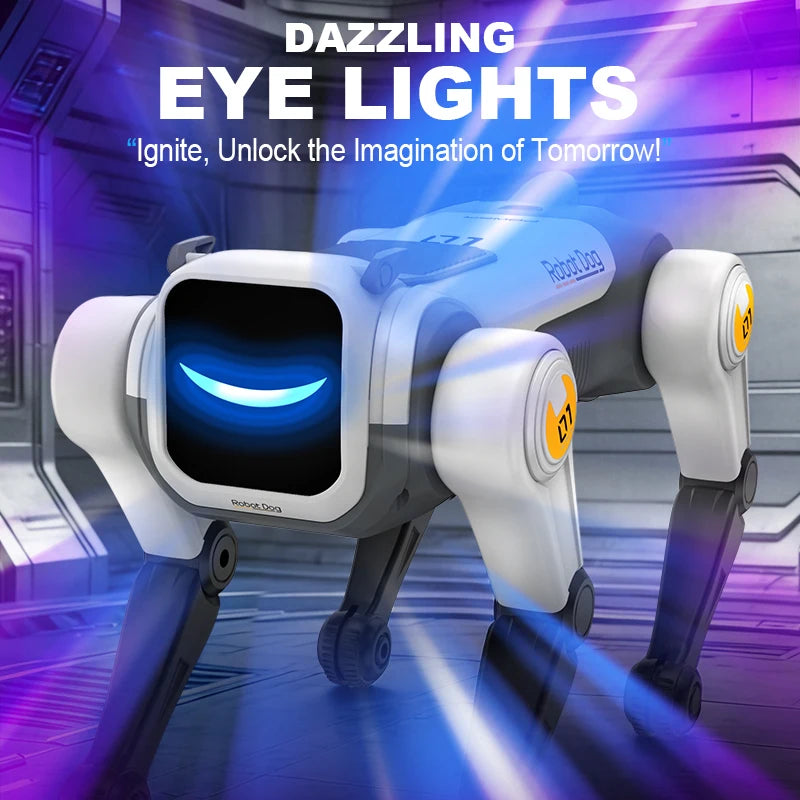 RC Intelligent Robot Dog – AI Voice Control Programmable Singing & Dancing Bionic Stunt Robot Toy