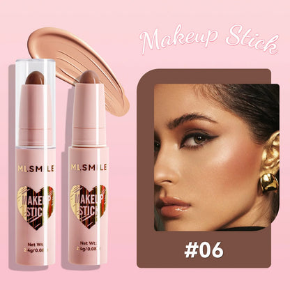 MLSMILE 8-Color High Gloss Pearl Contouring Stick – Face Brightening & 3D Shadow Sculpting Pen