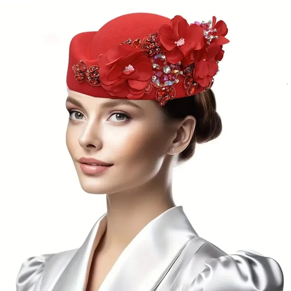 African Turban Headtie Hat - Floral Soft Head Wrap for Women, Church, Party & Casual Wear