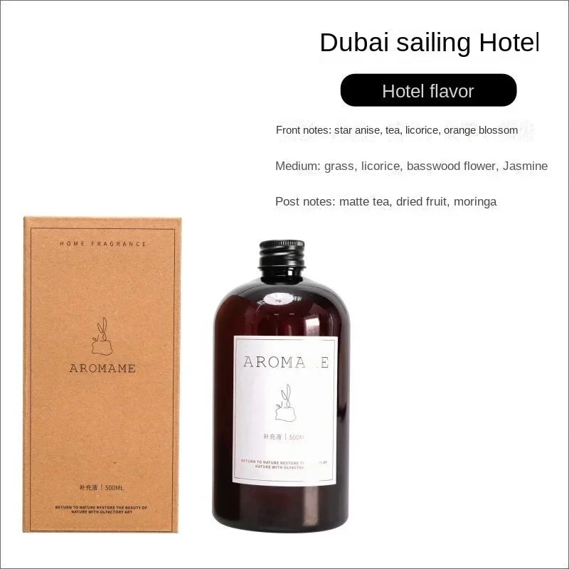 1000ml Burj Al Arab Reed Diffuser Oil - Long-Lasting Aromatherapy Fragrance for Home, Hilton & Shangri-La Hotels