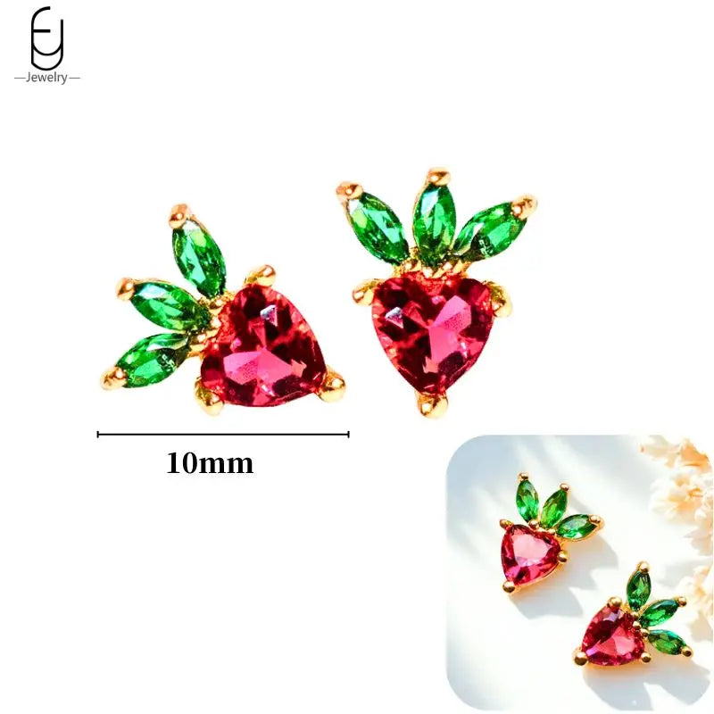 925 Sterling Silver Earrings for Women – Cute Starfish & Shrimp Pendant, Red Chili & Star Enamel Gold Fashion Jewelry