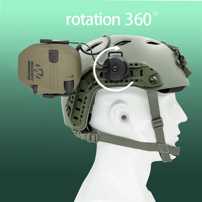 New Generation Tactical Electronic Shooting Earmuff Helmet - NRR23dB Anti-Noise Headphone