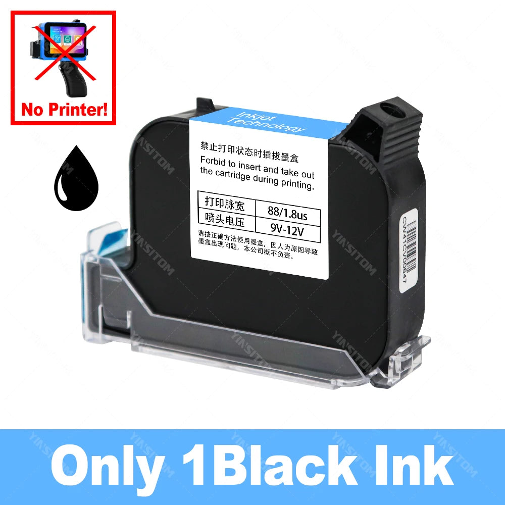 12.7mm Mini Handheld Inkjet Printer – Portable Coding Machine for Date, Batch, Logo & Plastic Label Printing (28 Languages Support)