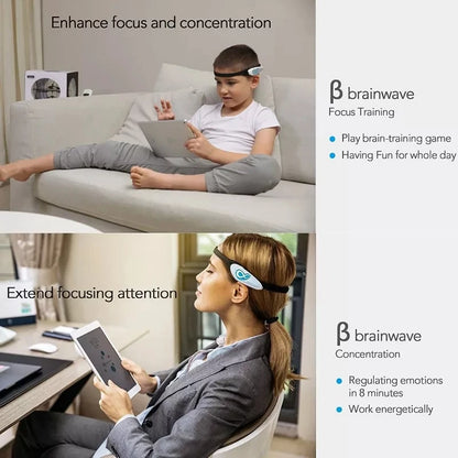 BrainLink Lite EEG Headband — Smart Brainwave Biofeedback Toy for Kids with Mind Control and Educational SDK
