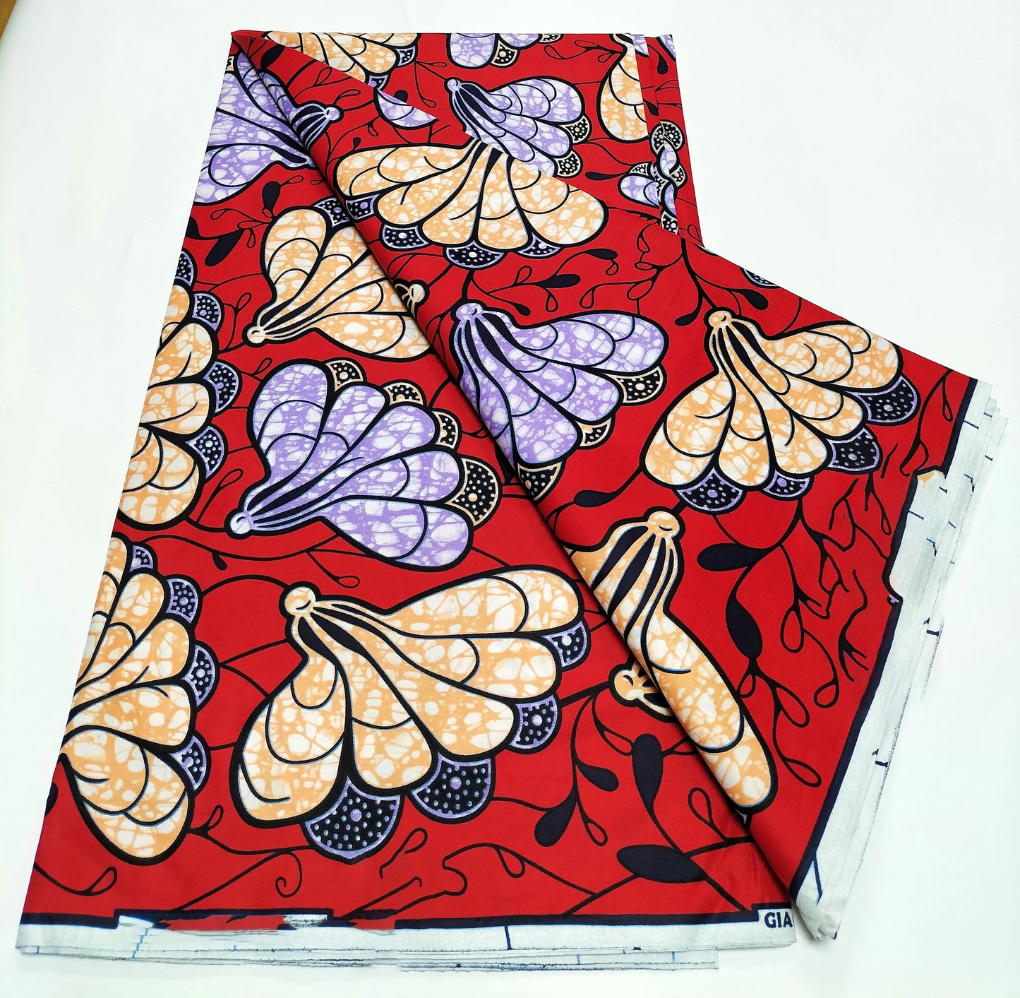 African Real Wax Print Fabric - 100% Cotton Nigerian Ankara Sewing Material for Party Dresses