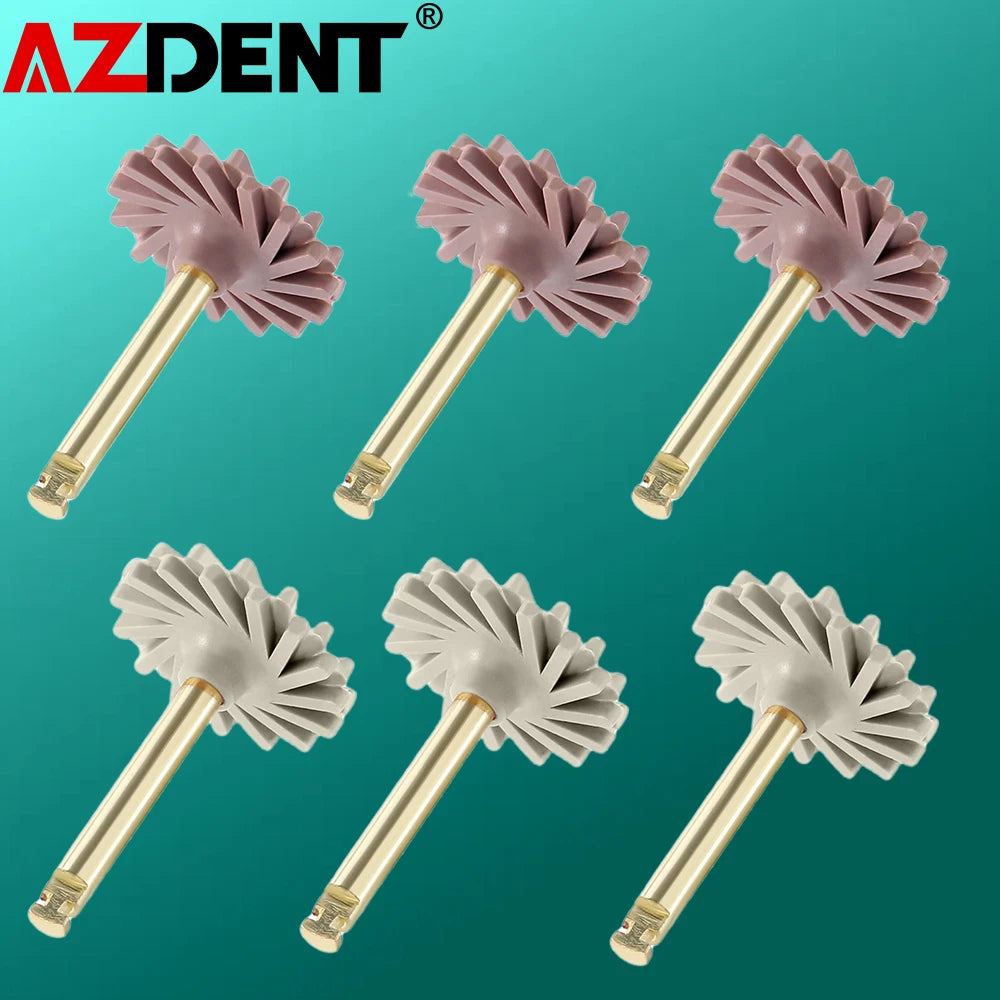 AZDENT Dental Composite Resin Polishing Disc Kit – Silicone & Diamond Wheel Burs, 2-Step Polishing