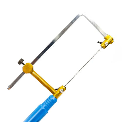 CMCP Adjustable Saw Bow - U-Type Cutting Tool for Jewelry Saw Frame Wooden Handle - Hand Tool for Jeweler's Saw Frame