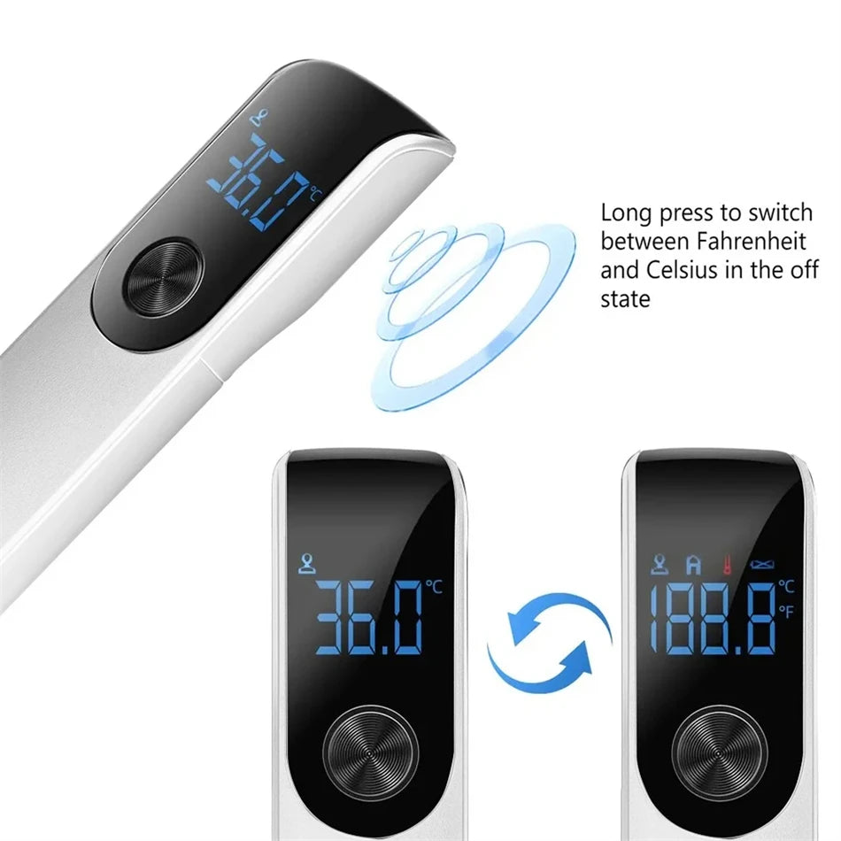 Celsius Display Digital Infrared Thermometer | Non-Contact Medical Temperature Gun Hygrometer