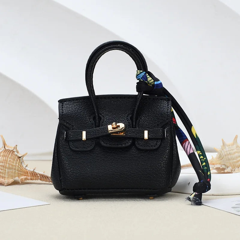 Mini Bag Keychain Pendant — Small Earphone Case & Accessory for H Family, Decorative Gift
