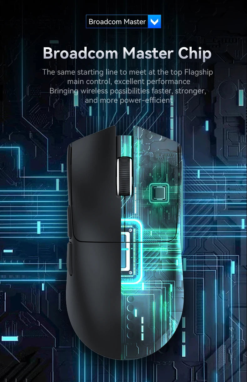 Attack Shark X11 Tri-Mode Wireless Gaming Mouse – 2.4GHz/Wired/Bluetooth PAW3311 22000DPI RGB PC Mouse 400IPS