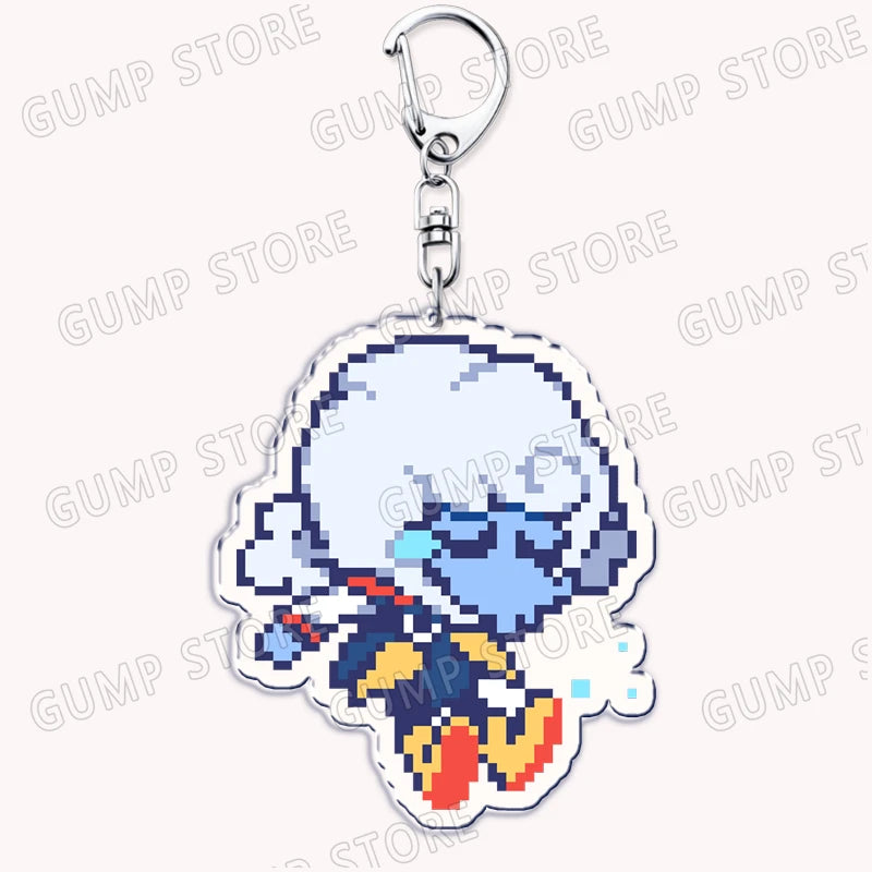 Deltarune & Undertale Keychains – Ralsei, Kris, Susie & Spamton Fan Gaming Accessories