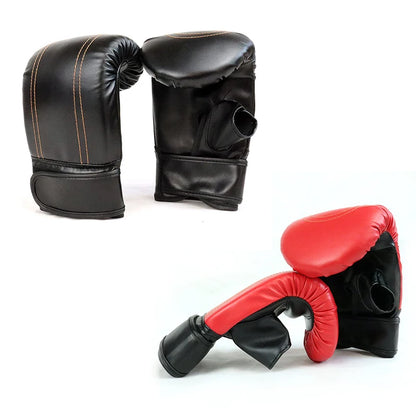 Boxing Gloves for Adults - Unisex Leather Sanda Training Gloves for Men & Women - Sports Protection Mitts