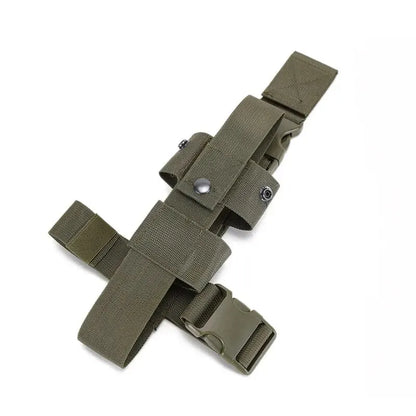 Tactical Drop Leg Water Bottle Holster - Thigh Pouch Belt Carrier Utility Bag
