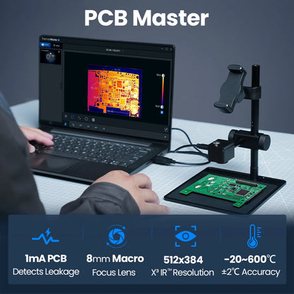 P3 Thermal Camera - 512×384 X³IR Macro Thermal Imager for iPhone & Android PCB Repair up to 600°C