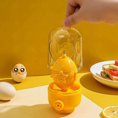 Newest Handheld Egg Scrambler - Food-Grade Silicone Manual Egg Mixer and Spinner for In-Shell Hard Boiled Eggs