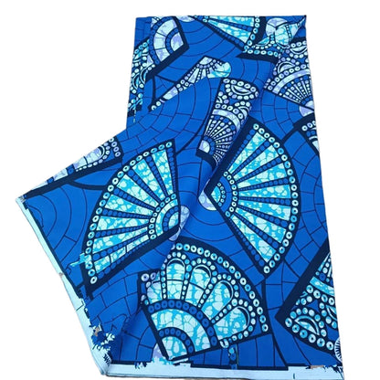 100% Cotton African Ankara Wax Fabric - Soft Real Wax Print for Dresses