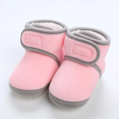 Newborn Baby Shoes — Soft Pompom Snow Boots for Girls & Boys, Warm Winter Toddler Booties