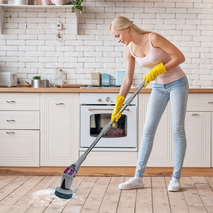 10 in 1 Electric Cleaning Brush – Multifunctional Bathroom & Toilet Brush with Voice Announcement