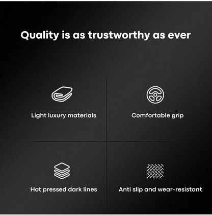 Universal Cowhide Suede Steering Wheel Cover — Breathable 37-38cm Car Accessory Wrap