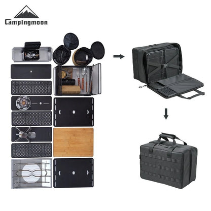 CAMPINGMOON BK-46 Large Capacity Storage Bag – Outdoor Tactical IGT Module Organizer