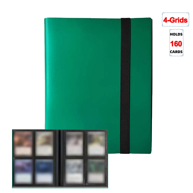 Trading Card Binder - 160/360/480 Capacity Side-Loading PP Card Holder Album for Gaming Cards