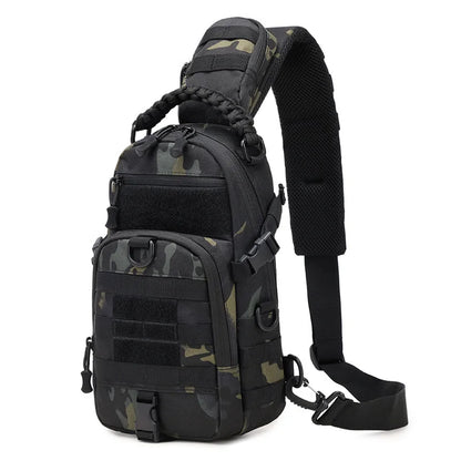 Men’s Tactical Camping Chest Bag – Outdoor MOLLE Sling Shoulder Pack for Hiking, Cycling, Fishing & Climbing