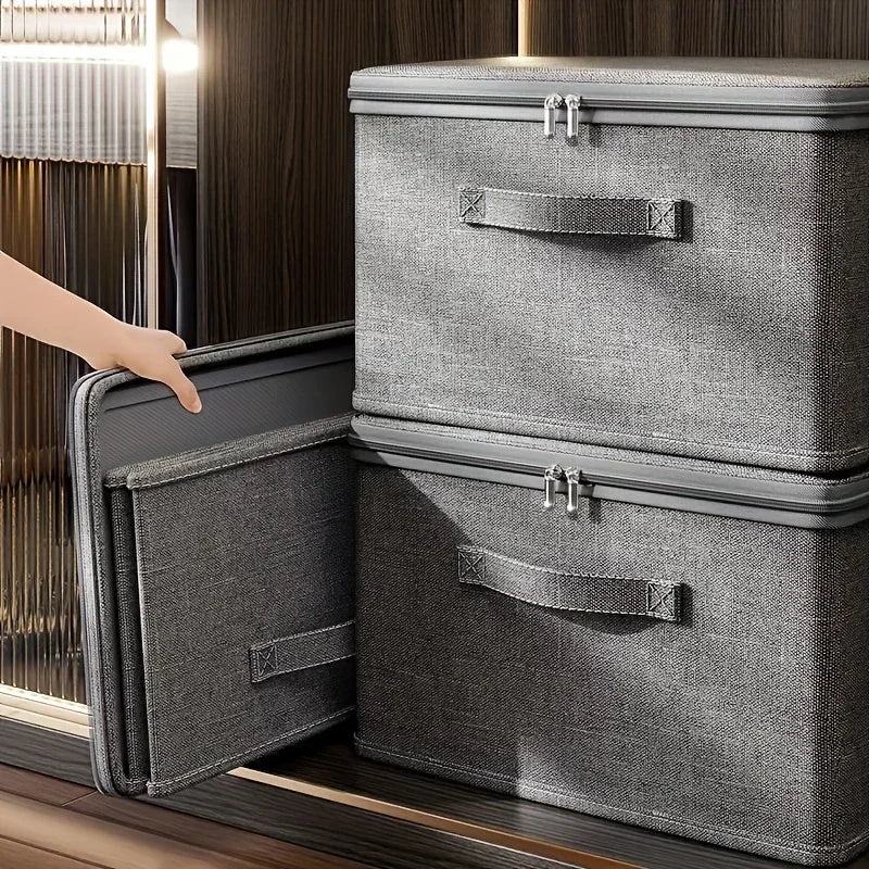 Large Capacity Storage Box with Compartments - Quilt, Bra and Underwear Organizer
