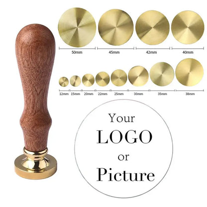 Custom Logo Wax Seal Stamp – Personalized Metal Stamps for Invitations, Gifts & Branding