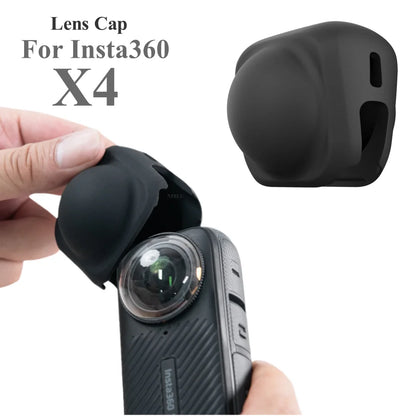 Lens Cap for Insta360 X4 – Silicone Anti-Dust & Anti-Scratch Protector Cover for Insta360 X4 Camera Accessories