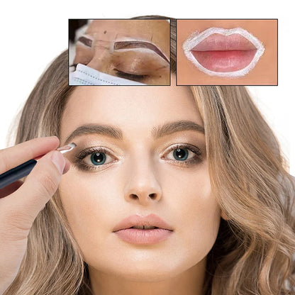 20g Microblading Eyebrow Mapping Paste Pen – White Tattoo Brow Marker for Permanent Makeup Shaping Tool